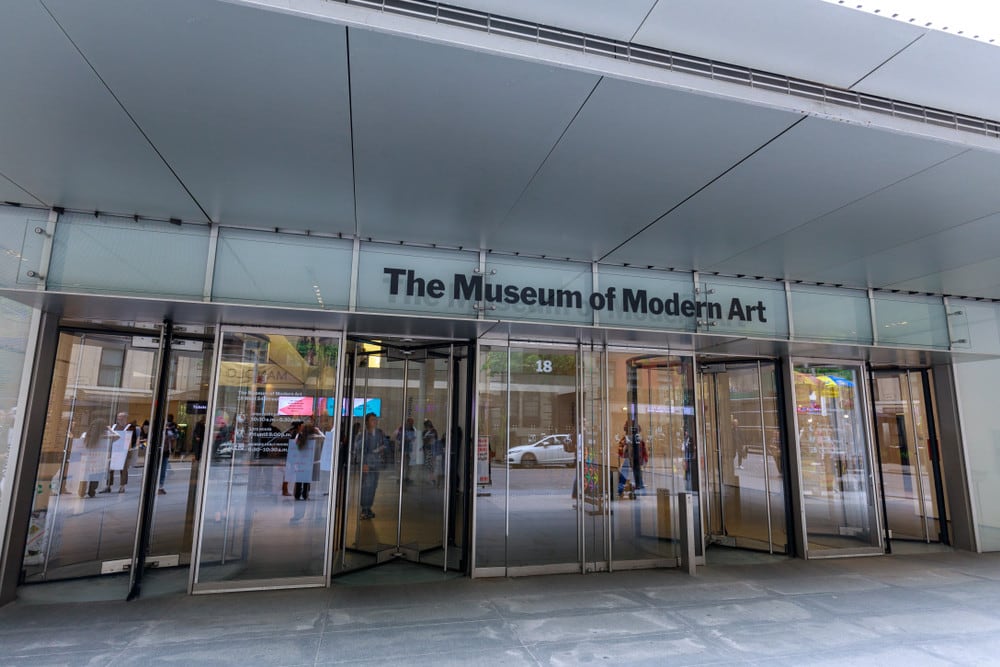 The Museum of Modern Art's doors